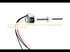 Micro motor paso a paso lineal de 15 mm de diámetro con husillo de avance bipolar de 5 VCC con deslizador de plástico