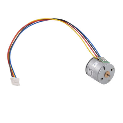 Bipolar Drive 24V Micro Stepper Motor 20mm 2 Phase With Metal Gear