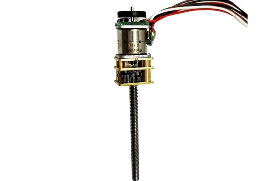 Motor de pasos del motor del tornillo del motor 10m m del engranaje del ángulo 5Vdc del paso 18° con el codificador conveniente para el equipamiento médico