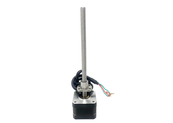 Nema 17 (42mm) hybrid ball screw stepper motor 1.8° Step Angle Voltage 2.1 / 3.7V Current 1A，4 Lead Wires