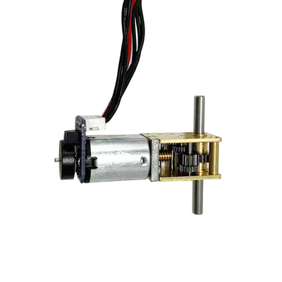 Motor de engranajes de corriente continua de 12 V con caja de engranajes de gusano para cerraduras eléctricas de puertas