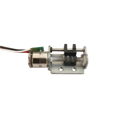 2 fases de 8 mm de diámetro 18 grados ángulo de paso Micro Slider motor de paso lineal con soporte