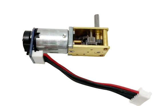 Caja de engranajes de ángulo recto de metal de 12 mm con motor de engranajes N20dc 3v 6v 12v con codificador, motor de engranajes de CC pequeño para cerradura electrónica, motor de cepillo eléctrico de CC